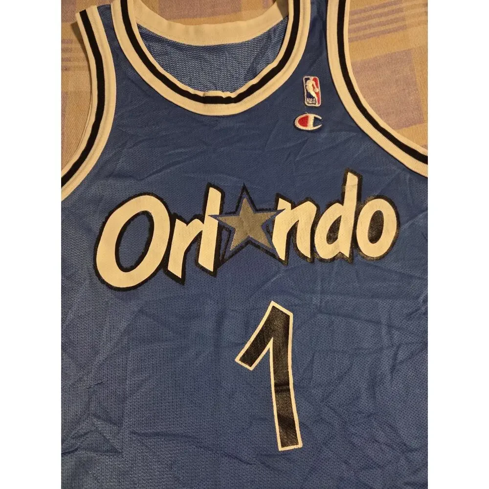 Vintage NBA Orlando Magic Penny Hardaway #1 Champion Jersey Size 36 90s Away - Picture 8 of 9
